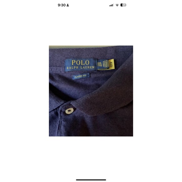 Polo Ralph Lauren Purple Long Sleeve Polo Shirt Men 2XL Embroidered Pony/Rugby - Picture 3 of 7